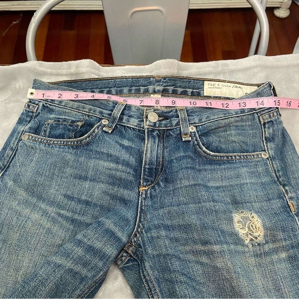 rag & bone/JEAN Boyfriend Buckley Ripped-Knee Jeans 28848 - Picture 10 of 13